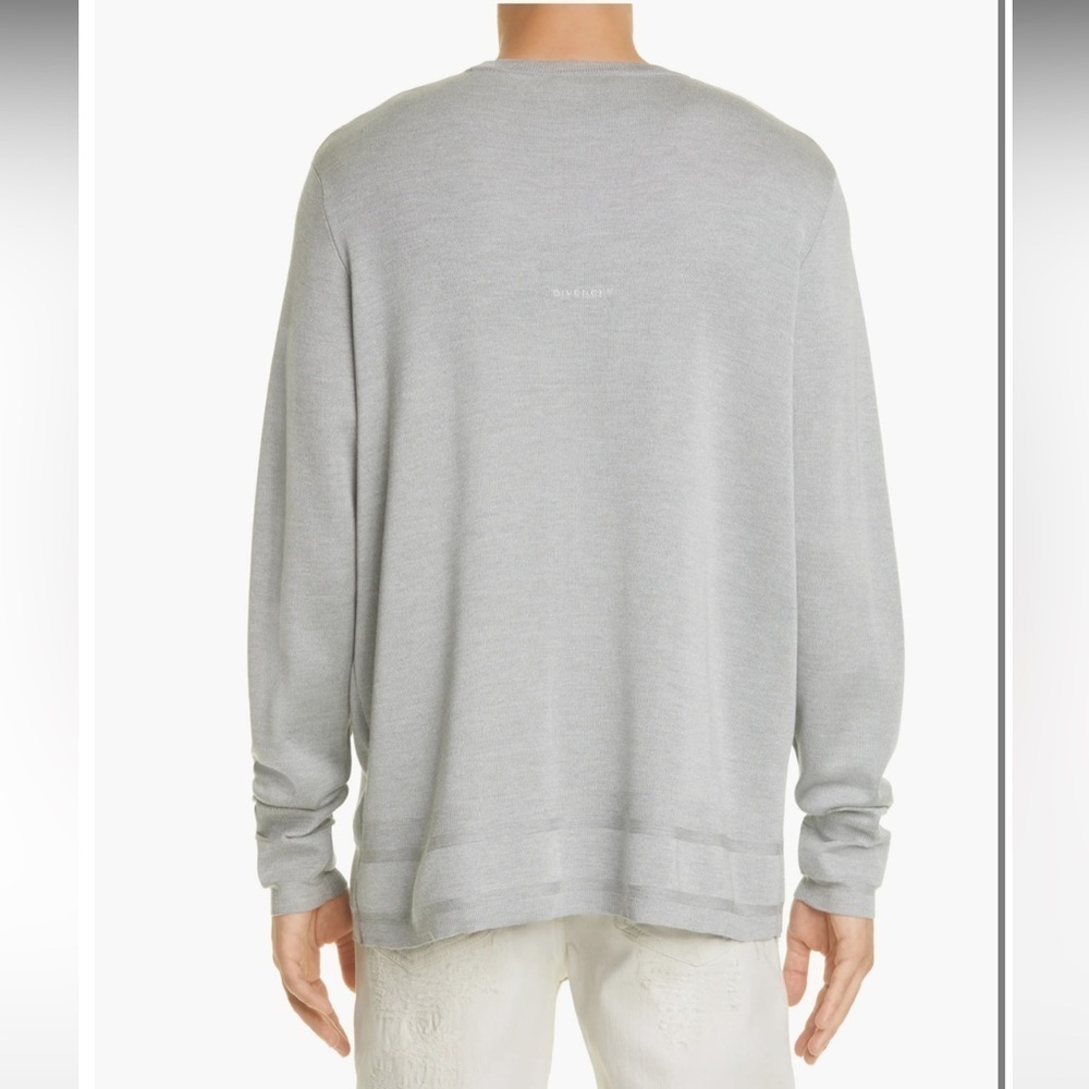 Mens Givenchy Grey Crewneck Sweater sz XL - Picture 2 of 12